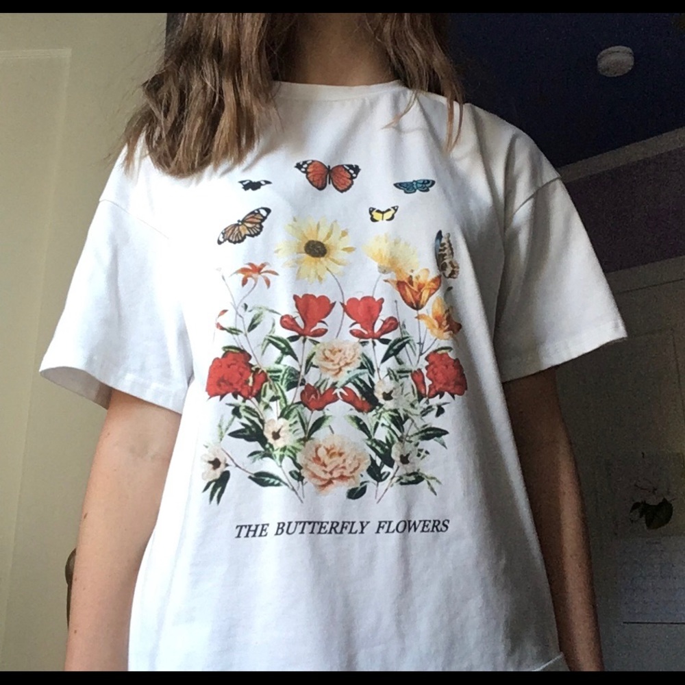 flowery tee